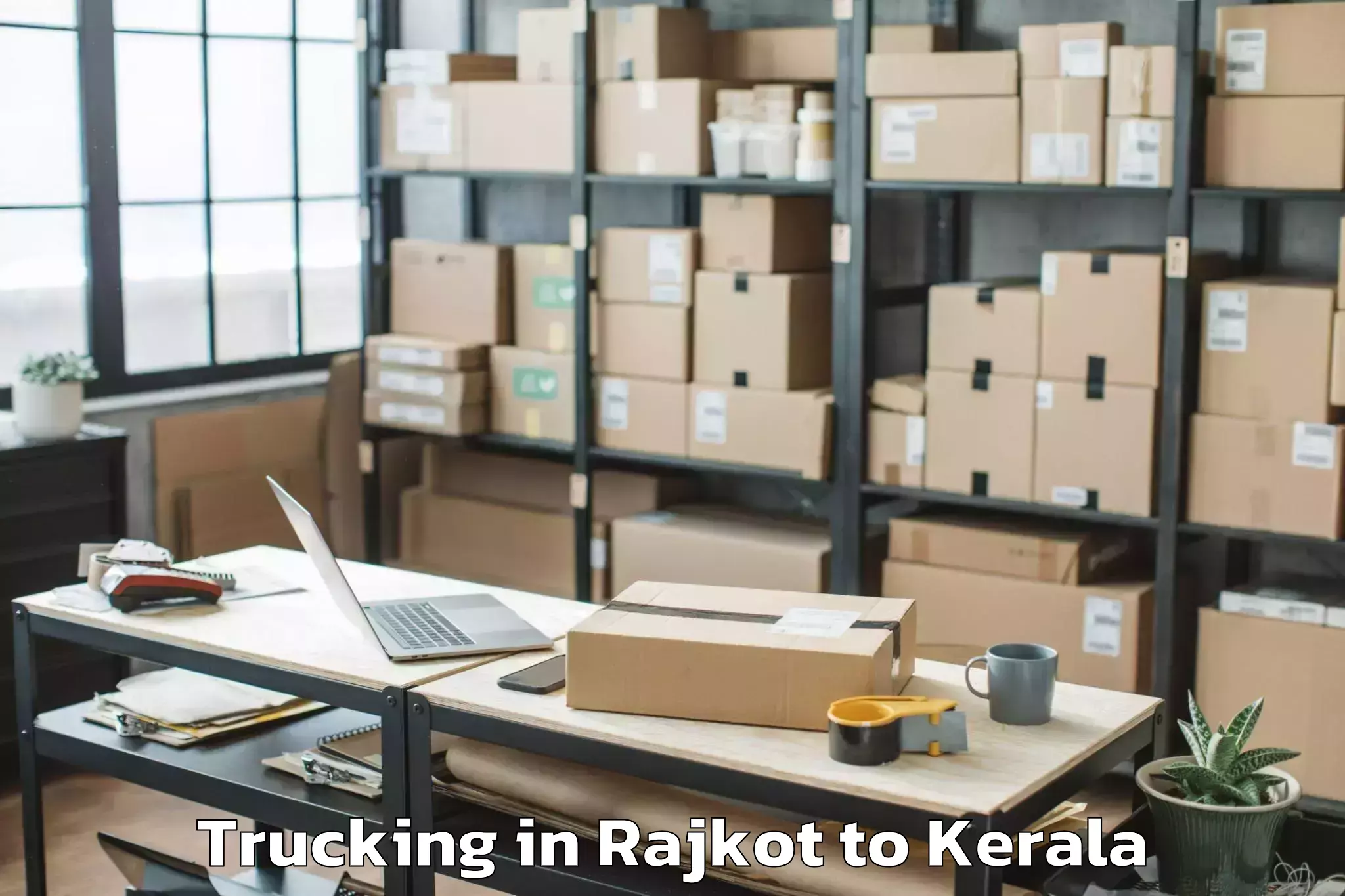 Trusted Rajkot to Thangaloor Trucking